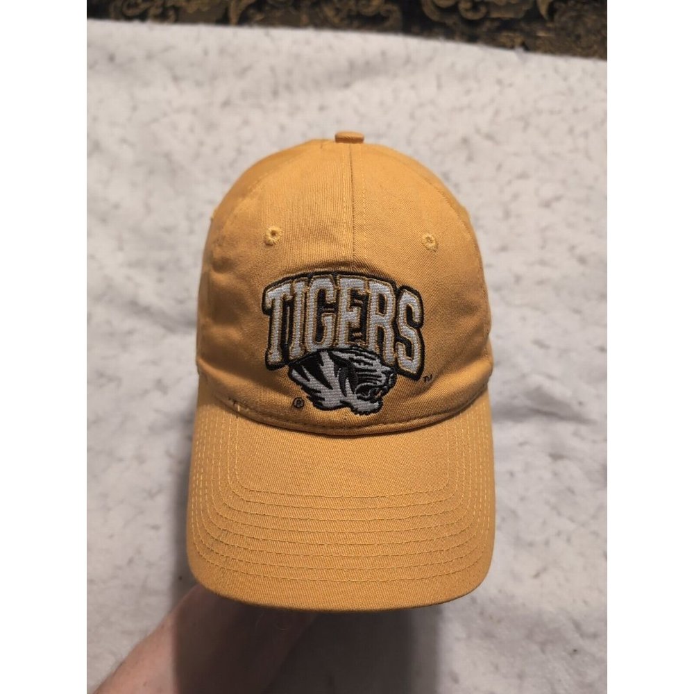 Missouri Mizzou Tigers NCAA By Signatures Yellow Strap back Hat
